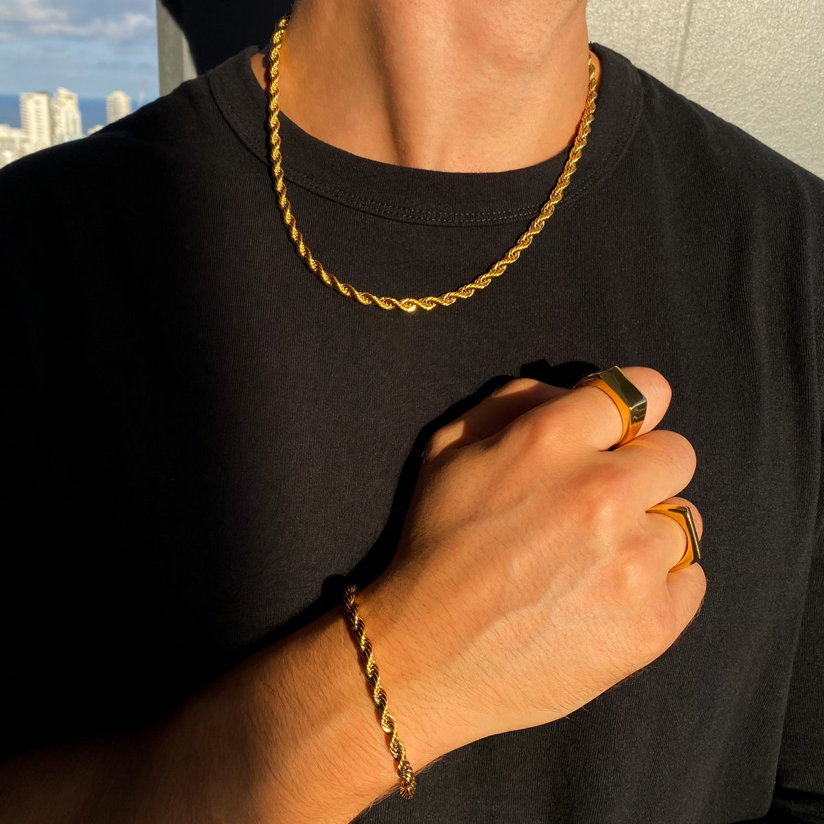 Rope Bracelet (White Gold) 5mm – Utopia Palms