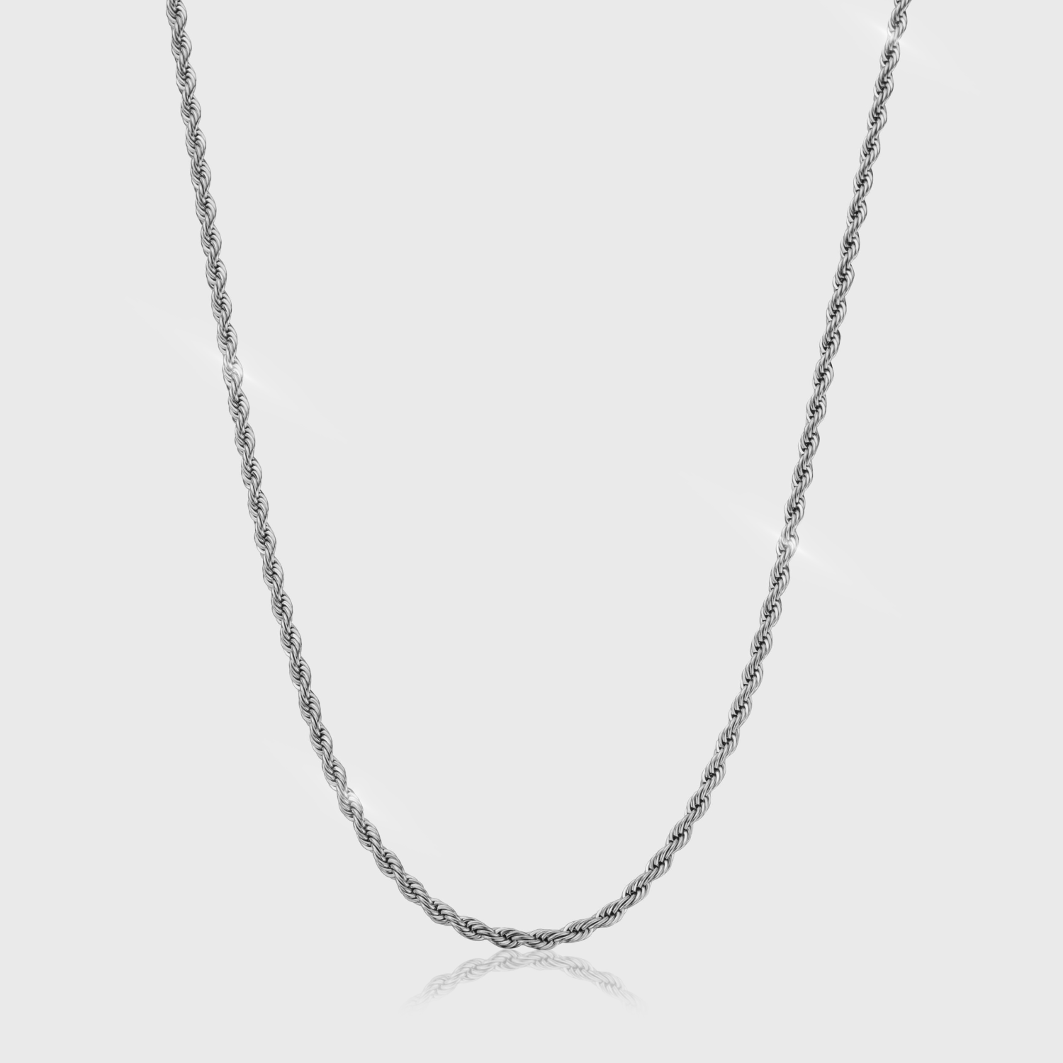 Rope Chain (White Gold) 3mm