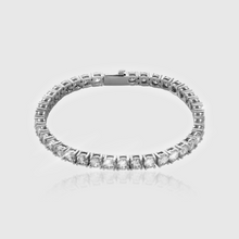 Load image into Gallery viewer, Iced Tennis Bracelet (White Gold) 5mm

