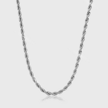 Load image into Gallery viewer, Rope Chain (White Gold) 5mm
