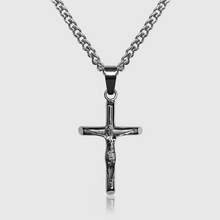 Load image into Gallery viewer, Crucifix Pendant (White Gold)
