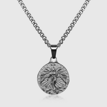 Load image into Gallery viewer, Flying Angel Pendant (White Gold)
