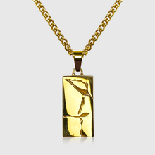 Load image into Gallery viewer, Cracked Plate Pendant (Gold)
