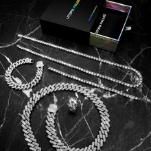 Load image into Gallery viewer, Ultimate Iced-Out Stack (White Gold)
