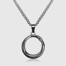 Load image into Gallery viewer, Infinity Snake Pendant (White Gold)
