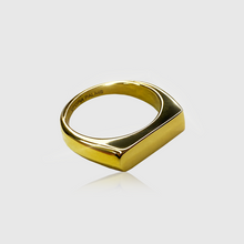 Load image into Gallery viewer, Thin Rectangle Signet Ring (Gold)
