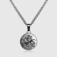 Load image into Gallery viewer, Warrior Pendant (White Gold)

