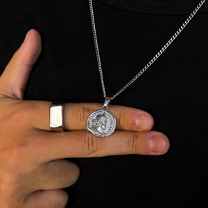 Rectangle Signet Ring (White Gold)