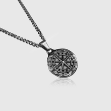 Load image into Gallery viewer, Compass Pendant (White Gold)

