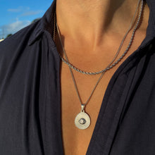 Load image into Gallery viewer, Evil Eye Pendant (White Gold)
