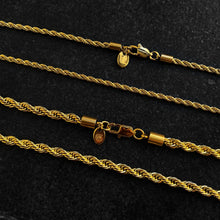 Load image into Gallery viewer, Rope Chain (Gold) 3mm
