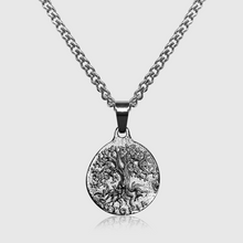 Load image into Gallery viewer, Tree of Life Pendant (White Gold)

