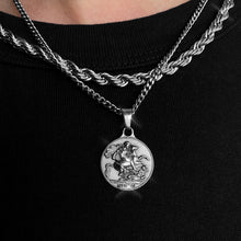 Load image into Gallery viewer, Warrior Pendant (White Gold)
